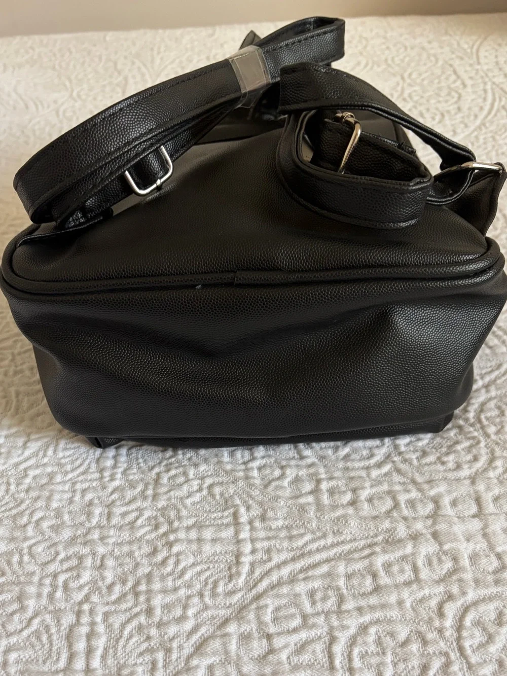 NWT CXL by Christian Lacroix Pine Caviar Backpack Black with Silver Hardware